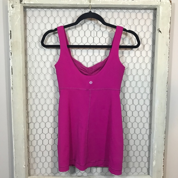 Lululemon Pink Athletic Tank Top Sz 4 - Picture 3 of 4